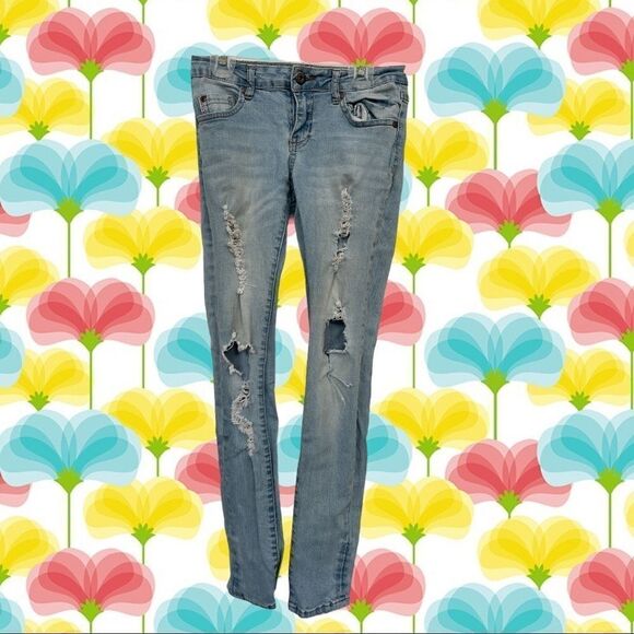 ❤️ HIGHWAY JEANS Distressed Skinny Jeans Size 1 ❤️ - Picture 1 of 10